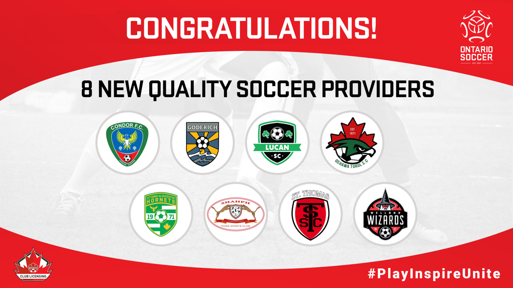 Quality soccer provider license  by Canada